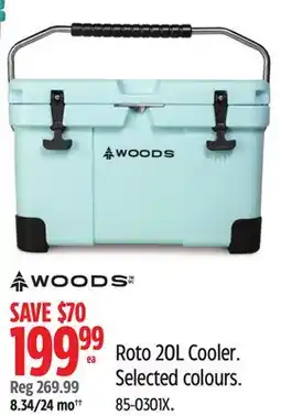 Canadian Tire Roto 20L Cooler. Selected colours offer