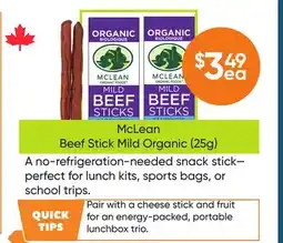 Healthy Planet McLean Beef Stick Mild Organic (25g) offer