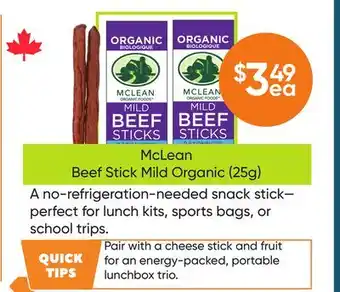 Healthy Planet McLean Beef Stick Mild Organic (25g) offer