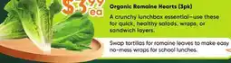 Healthy Planet Organic Romaine Hearts (3pk) offer