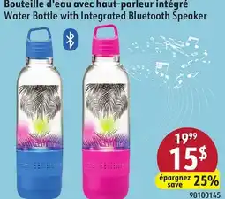 Sushi Shop Water Bottle with Integrated Bluetooth Speaker offer