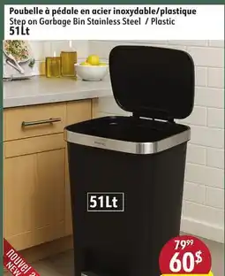 Sushi Shop Step on Garbage Bin Stainless Steel / Plastic offer