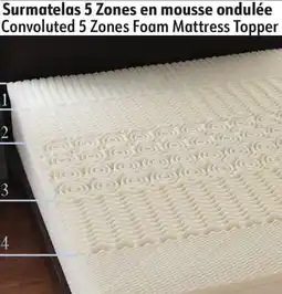 Sushi Shop Convoluted 5 Zones Foam Mattress Topper offer
