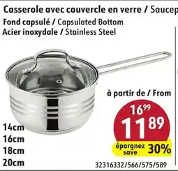 Sushi Shop Saucepan with Glass Lid offer