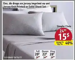 Sushi Shop Jersey Knit Printed or Solid Sheet Set offer