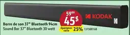 Sushi Shop KODAK Sound Bar 37 Bluetooth 30 watt offer