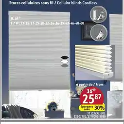 Sushi Shop Cellular blinds Cordless offer