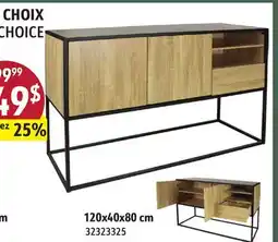Sushi Shop Light Wood Cabinet with Metal Frame 120x40x80 cm offer