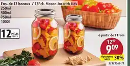 Sushi Shop 12Pck. Mason Jar with Lids offer