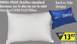 Sushi Shop THERA-PEDIC Oreiller standard Standard ZERO FLAT Pillow offer