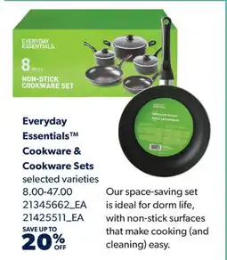 Real Canadian Superstore EVERYDAY ESSENTIALS COOKWARE & COOKWARE SETS offer