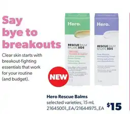 Real Canadian Superstore HERO RESCUE BALMS, 15 ML offer