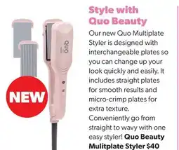 Real Canadian Superstore QUO BEAUTY MULITPLATE STYLER offer
