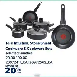 Real Canadian Superstore T-FAL INTUITION, STONE SHIELD COOKWARE & COOKWARE SETS offer