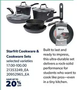 Real Canadian Superstore STARFRIT COOKWARE & COOKWARE SETS offer