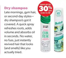 Real Canadian Superstore Dry shampoo offer