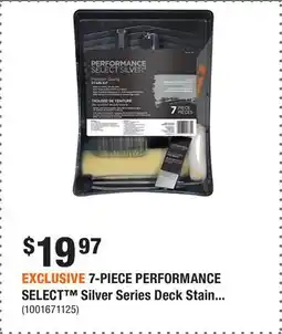 Home Depot EXCLUSIVE 7-PIECE PERFORMANCE SELECT Silver Series Deck Stain offer