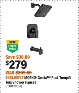 Home Depot EXCLUSIVE MOEN Genta Posi-Temp Tub/Shower Faucet offer