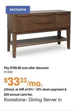 Ashley Furniture Korestone- Dining Server in Brown by Ashley offer
