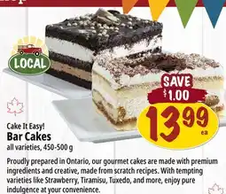 Farm Boy Bar Cakes offer
