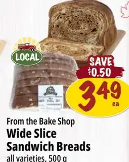 Farm Boy the Bake Shop Wide Slice Sandwich Breads offer