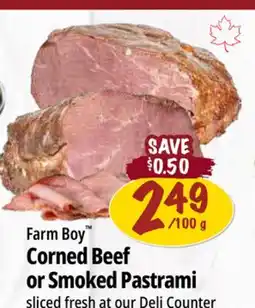 Farm Boy Farm Boy Corned Beef or Smoked Pastrami offer