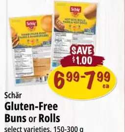 Farm Boy Schär Gluten-Free Buns or Rolls offer