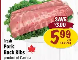 Farm Boy Fresh Pork Back Ribs offer