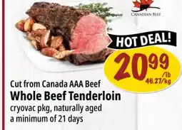 Farm Boy Whole Beef Tenderloin offer