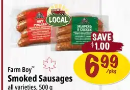 Farm Boy Farm Boy Smoked Sausages offer