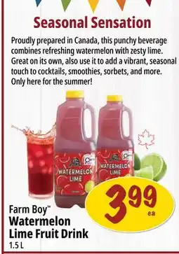 Farm Boy Farm Boy Watermelon Lime Fruit Drink offer