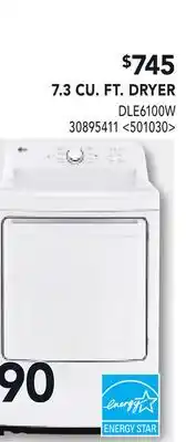 RONA 7.3 CU.FT. DRYER offer
