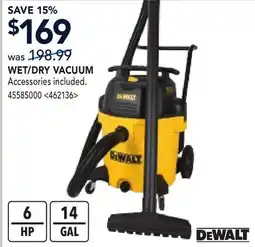 RONA DEWALT WET/DRY VACUUM offer