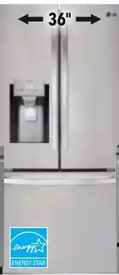 RONA LG 28 CU. FT. REFRIGERATOR offer