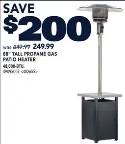 RONA 88 TALL PROPANE GAS PATIO HEATER offer