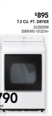 RONA LG 7.3 CU. FT. DRYER offer