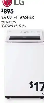 RONA 5.6 CU.FT. WASHER offer