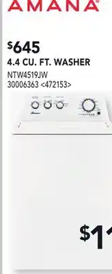 RONA AMANA 4.4 CU. FT. WASHER offer