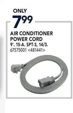 RONA AIR CONDITIONER POWER CORD offer