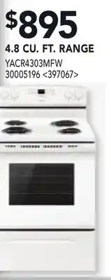 RONA 4.8 CU. FT. RANGE offer