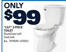 RONA LILY 2-PIECE TOILET offer