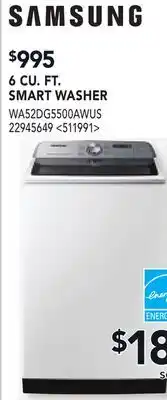 RONA SAMSUNG 6 CU. FT. SMART WASHER offer