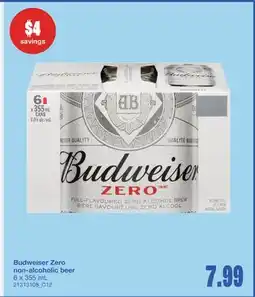 Wholesale Club ZERO NON-ALCOHOLIC BEER, 6 x 355 mL offer