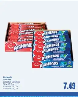 Wholesale Club AIRHEADS CANDIES, 36 x 15.6 g offer