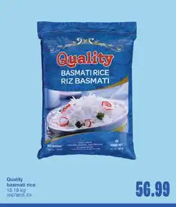 Wholesale Club QUALITY BASMATI RICE, 18.18 kg offer