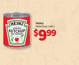 Wholesale Club HEINZ KETCHUP 2.84 L offer