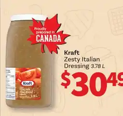 Wholesale Club ZESTY ITALIAN DRESSING, 3.78 L offer