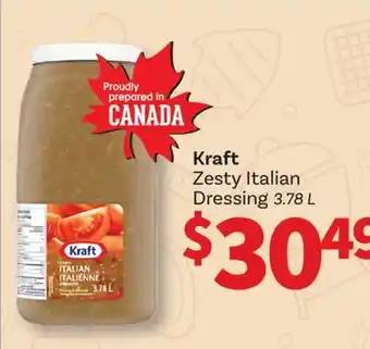 Wholesale Club ZESTY ITALIAN DRESSING, 3.78 L offer