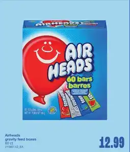 Wholesale Club AIRHEADS GRAVITY FEED BOXES, 60 ct offer