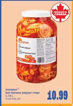 Wholesale Club HOT BANANA PEPPER RINGS, 3.78 L offer
